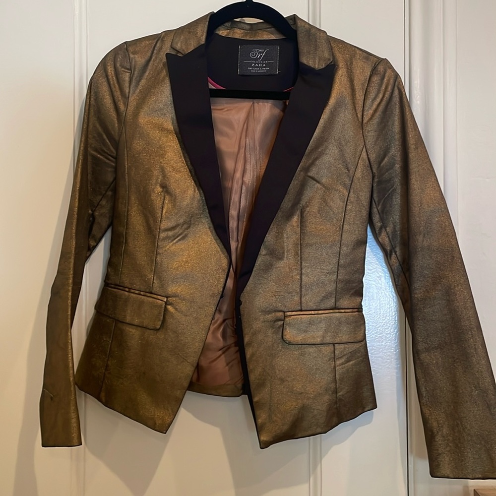 Dazzling Gold / Bronze Blazer Zara XS